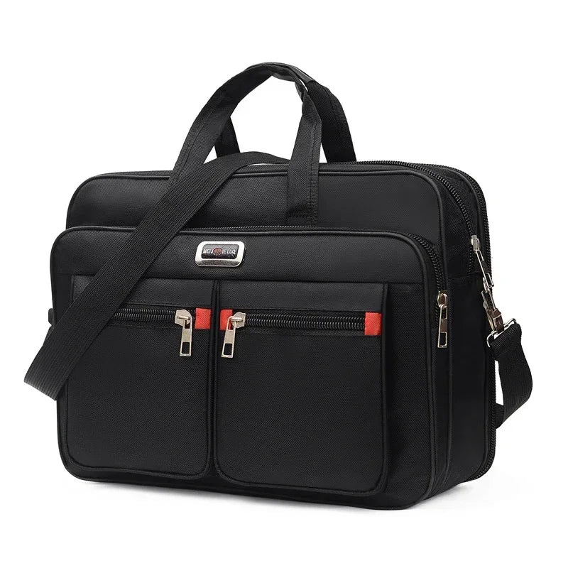 Business Briefcase Laptop Bag - 15.6 Inch Nylon Shoulder Bag