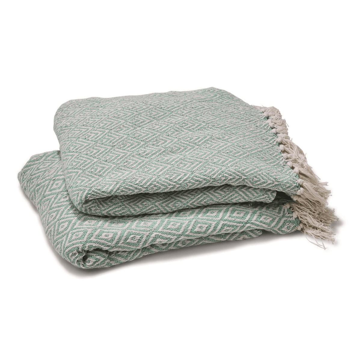 Mallorca Tassel Throw Blanket - 100% Cotton 50x60