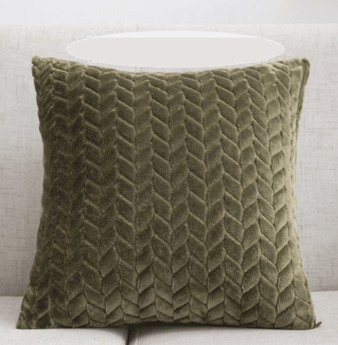 Plush Velour Pillow Case - 16.5x16.5