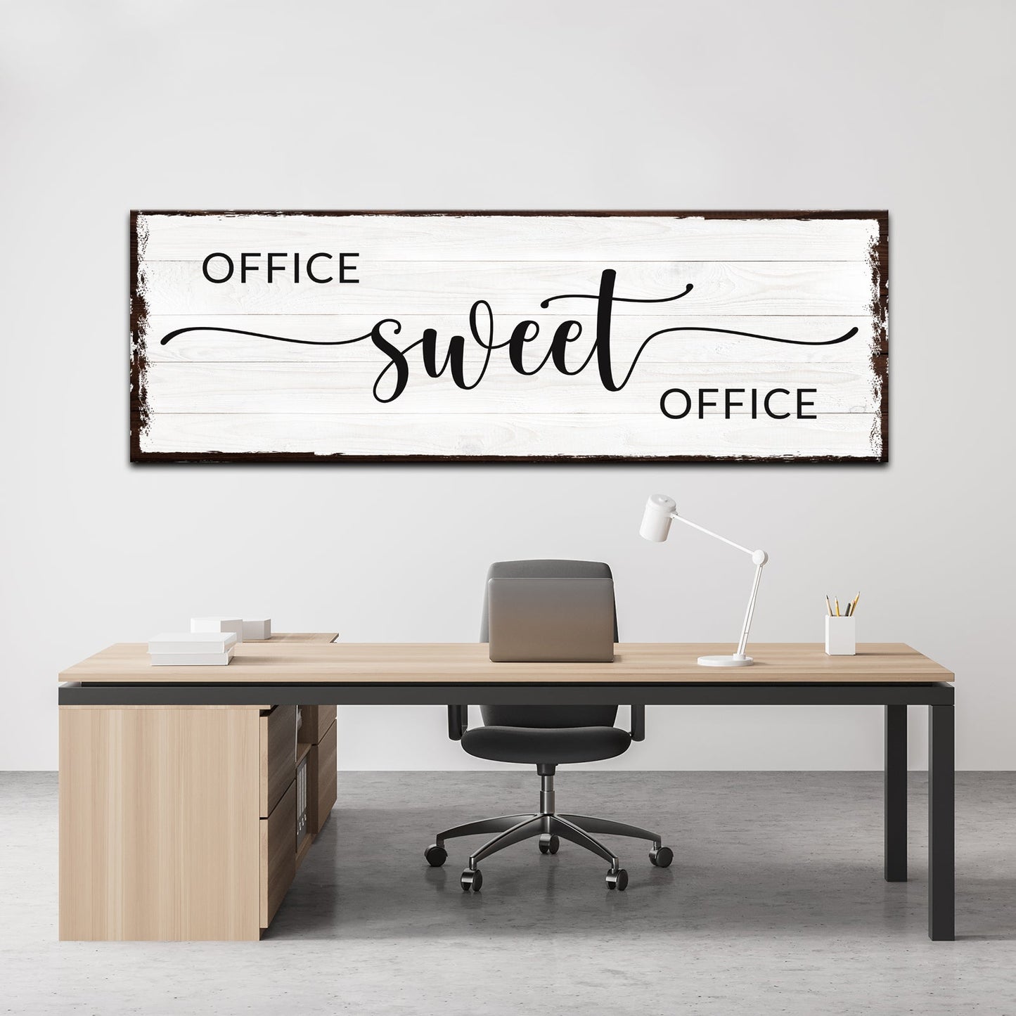 Office Sweet Office Canvas Wall Art - Premium Gallery Wrapped