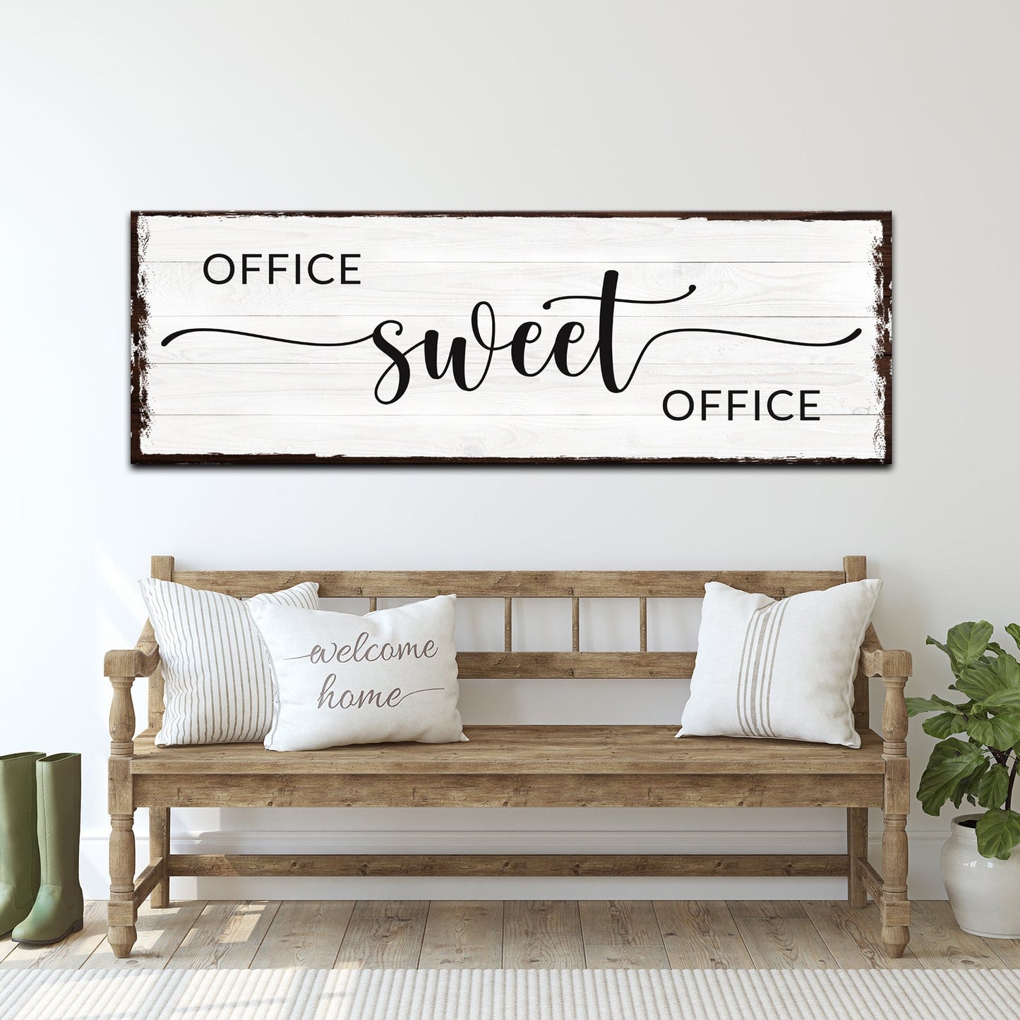 Office Sweet Office Canvas Wall Art - Premium Gallery Wrapped
