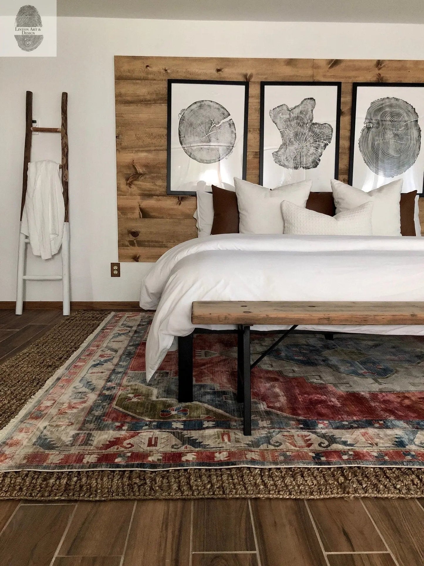 Tree Ring Triptych Wall Art - Set of 3 Panel Prints