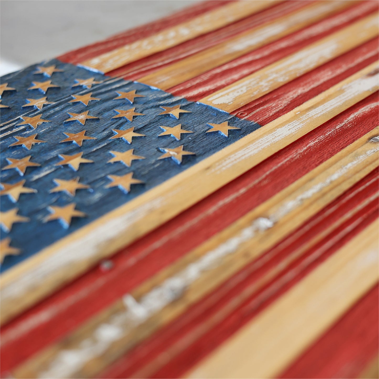 USA Pallet Wood Flags - Handmade Reclaimed Wood - 3 Sizes