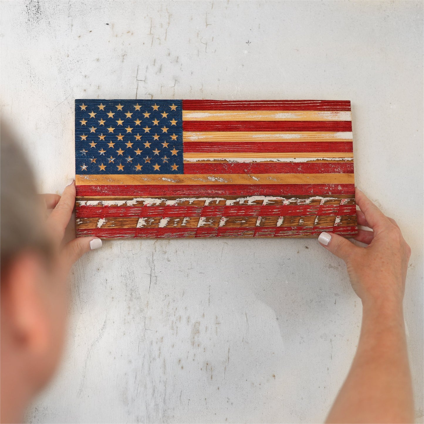 USA Pallet Wood Flags - Handmade Reclaimed Wood - 3 Sizes