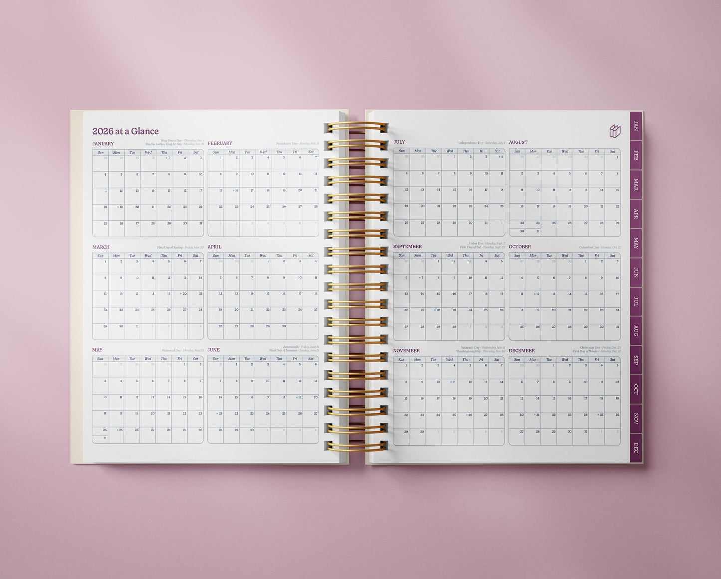 Well Ordered Day Planner 2026 - Daily Organizer with Meal Planning