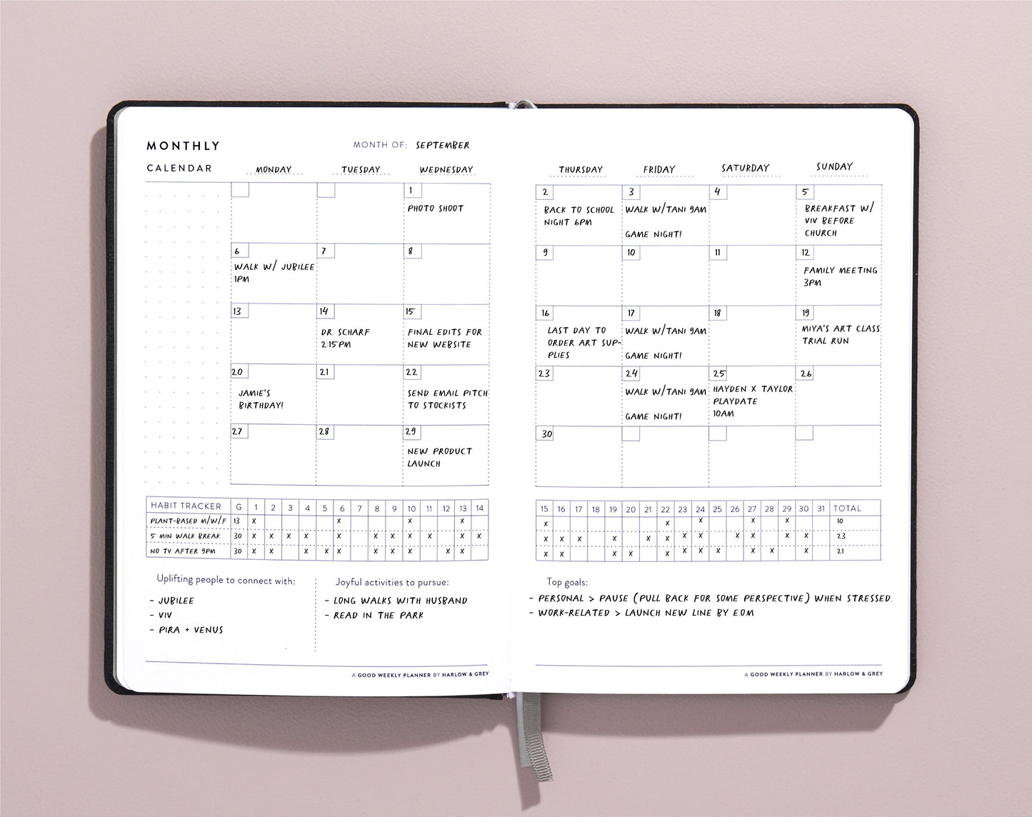 A Good Weekly Planner - 12-Month Undated Planner