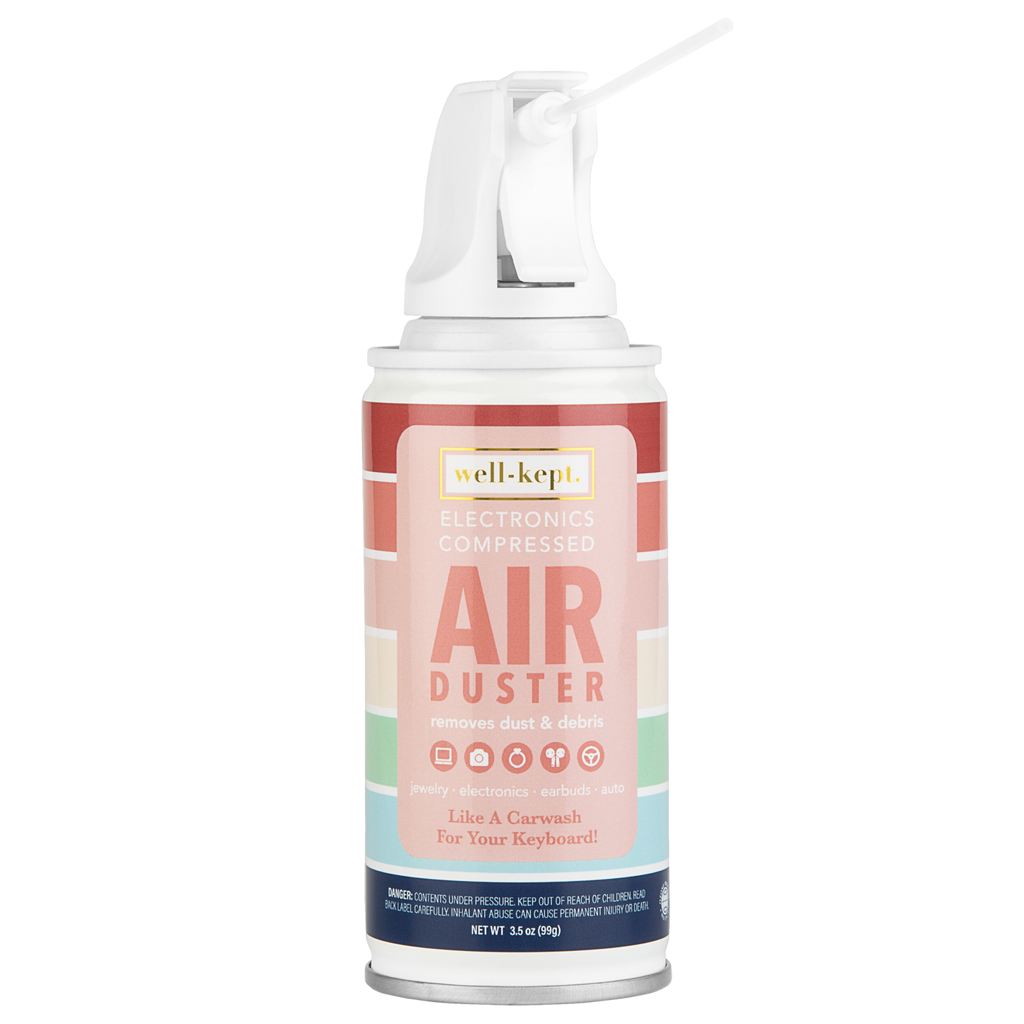 Mini Compressed Air Duster - 3.5 oz Electronics Cleaner