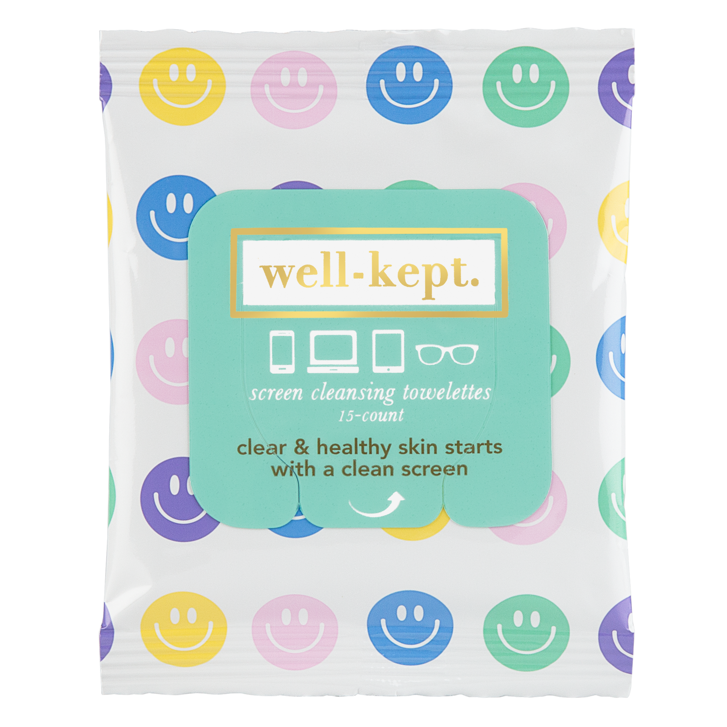 All Smiles Screen & Lens Cleaning Wipes - 15 Count Pack