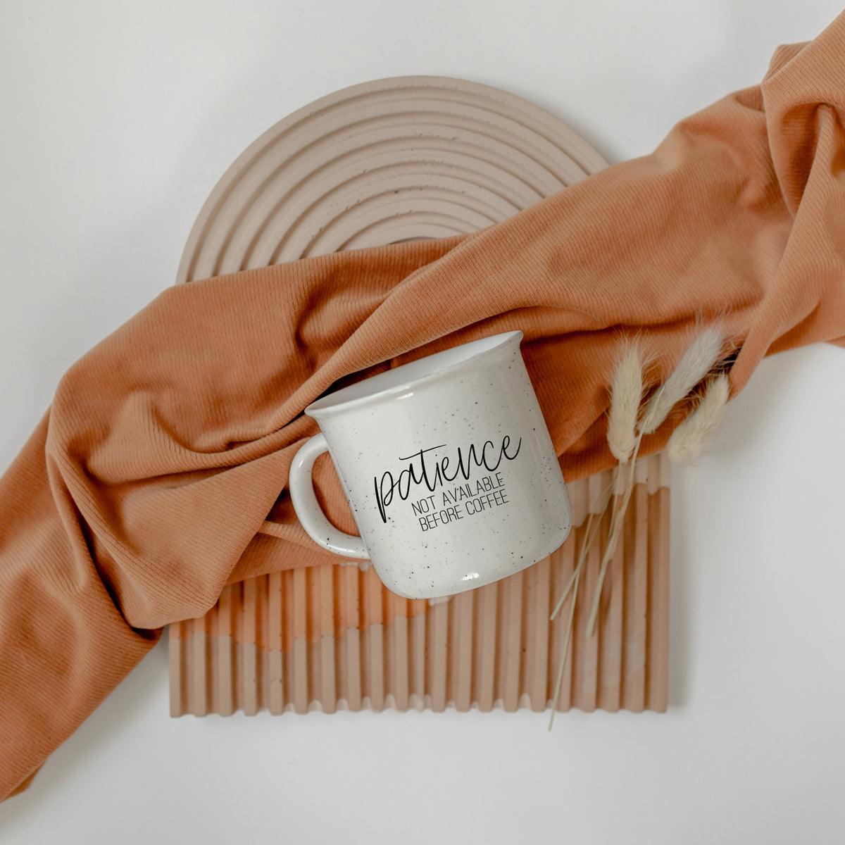 Patience Ceramic Coffee Mug - 14oz Campfire Style