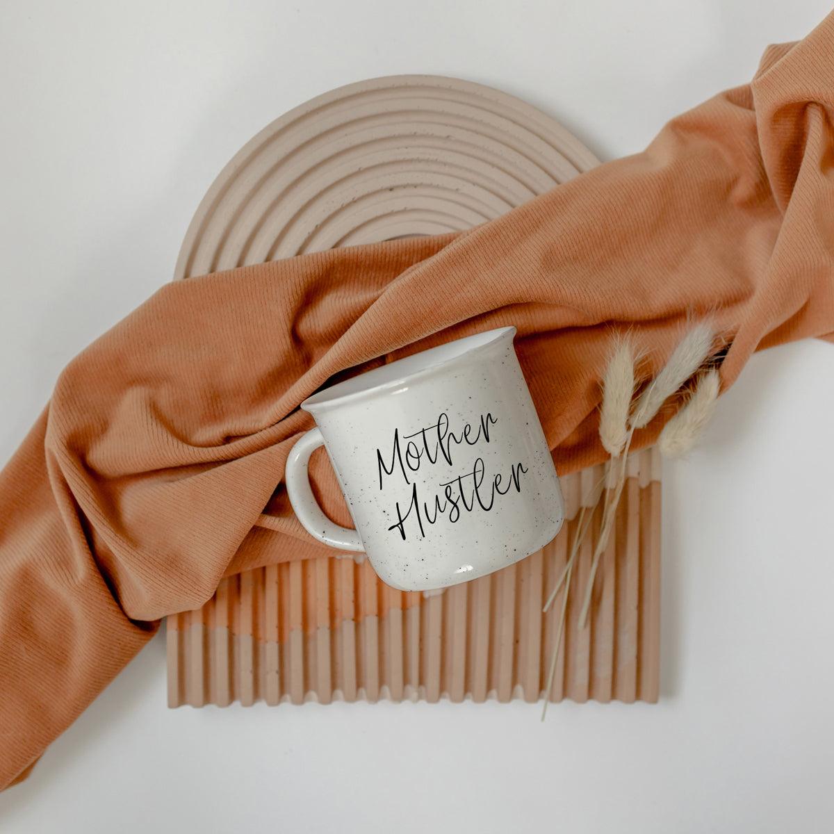 Mother Hustler Ceramic Coffee Mug - 14oz Campfire Style
