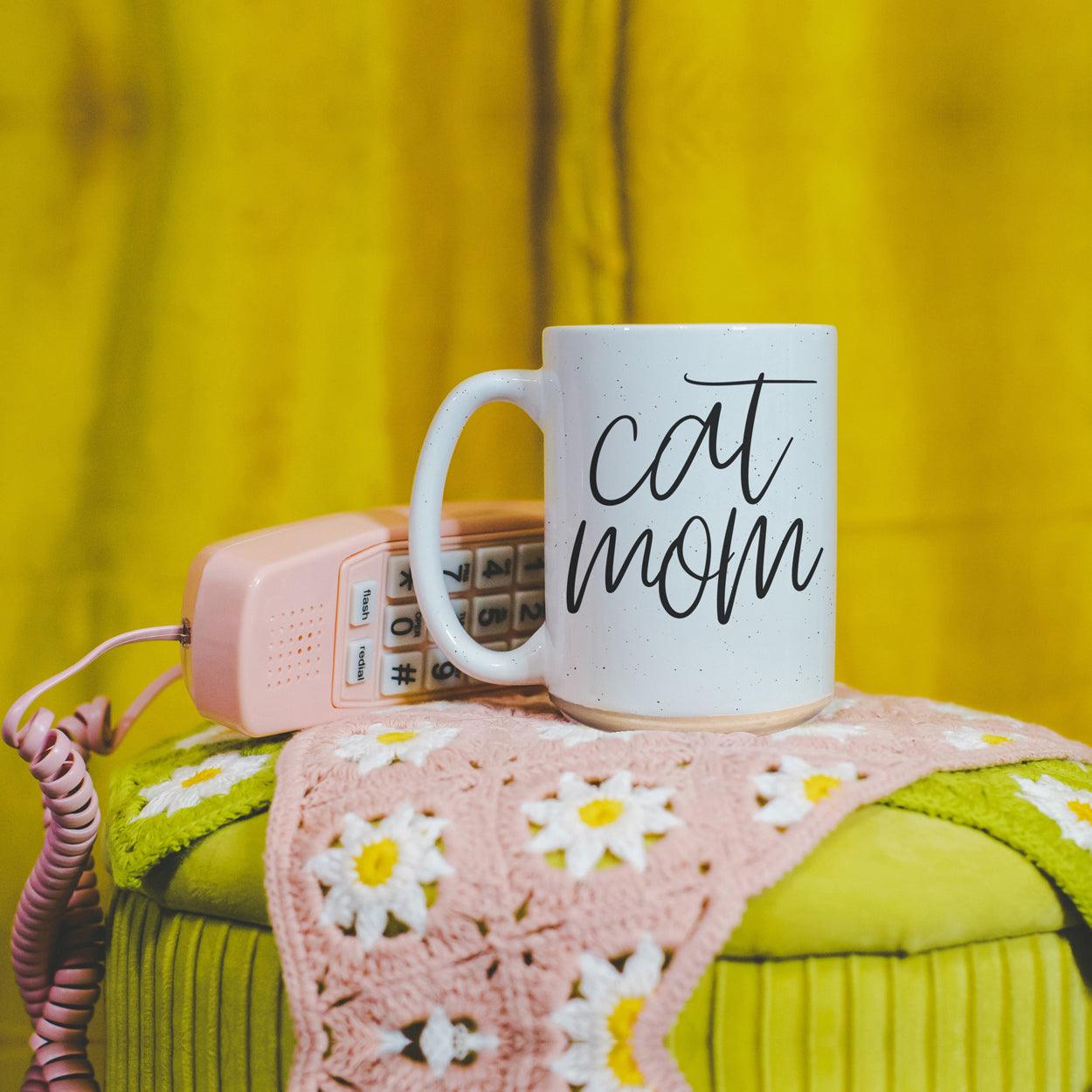Cat Mom 16oz Double Wall Ceramic Mug