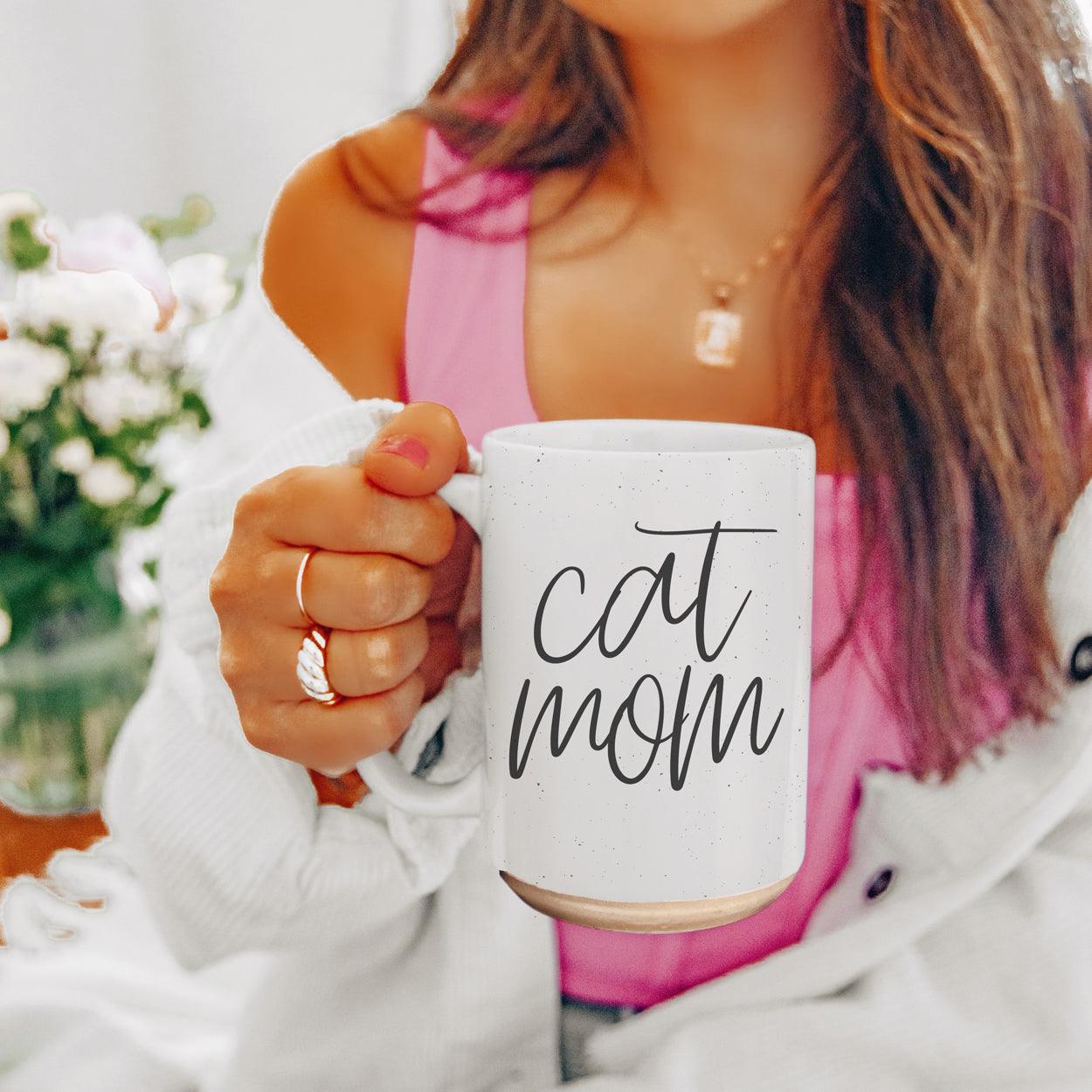 Cat Mom 16oz Double Wall Ceramic Mug