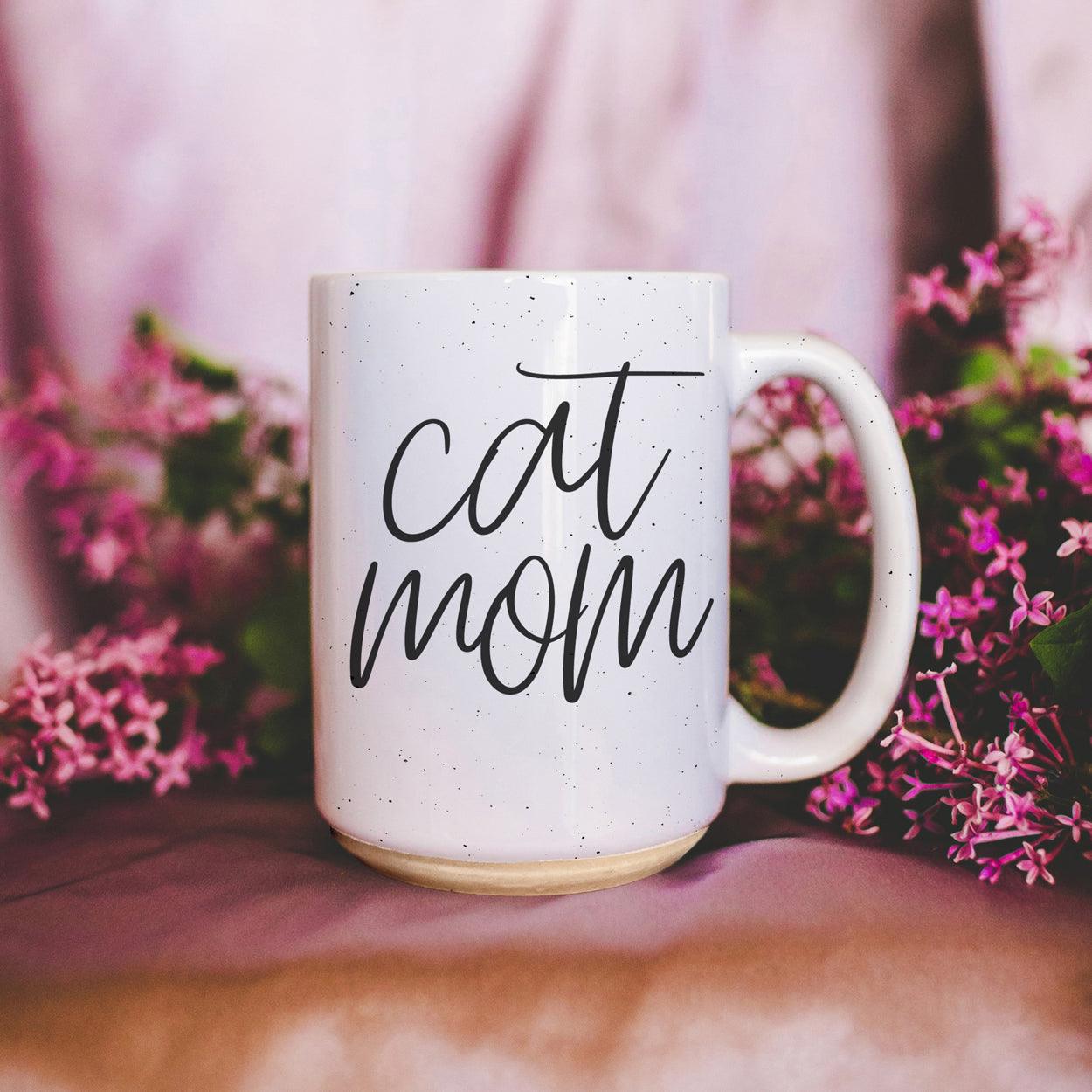 Cat Mom 16oz Double Wall Ceramic Mug