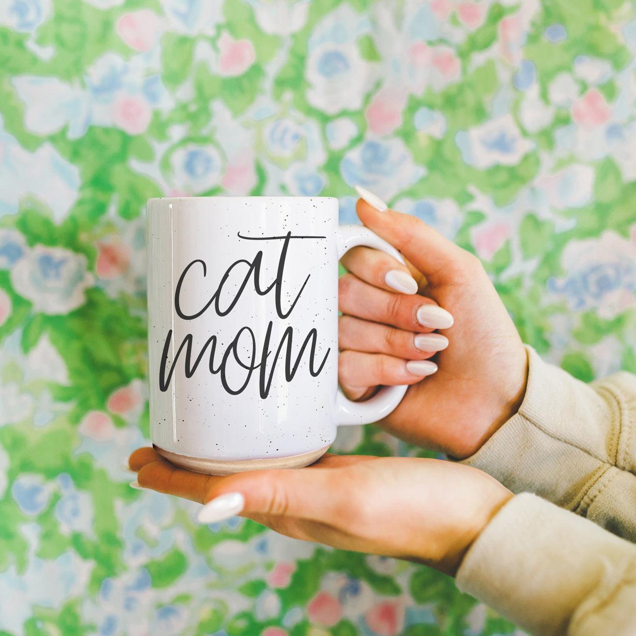 Cat Mom 16oz Double Wall Ceramic Mug