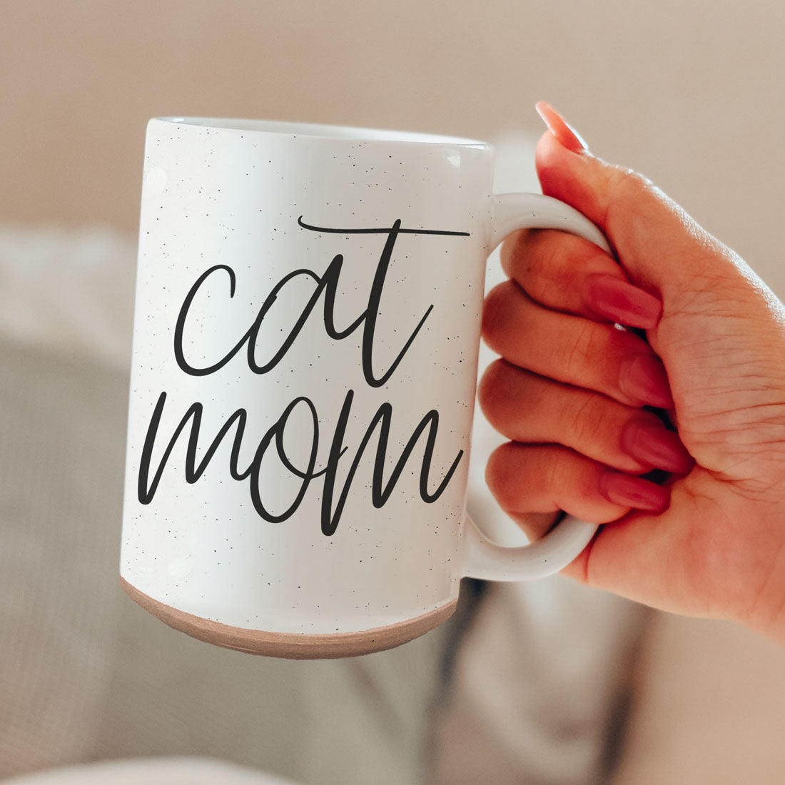 Cat Mom 16oz Double Wall Ceramic Mug