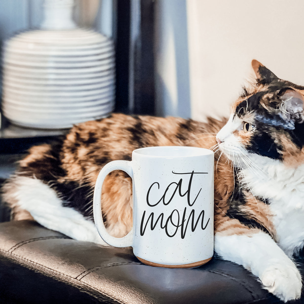Cat Mom 16oz Double Wall Ceramic Mug