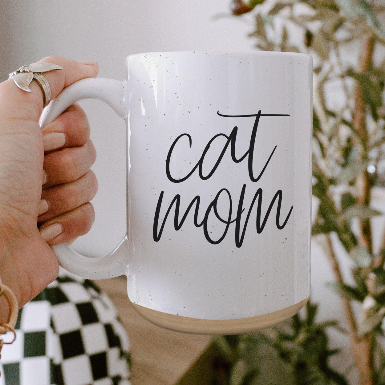 Cat Mom 16oz Double Wall Ceramic Mug