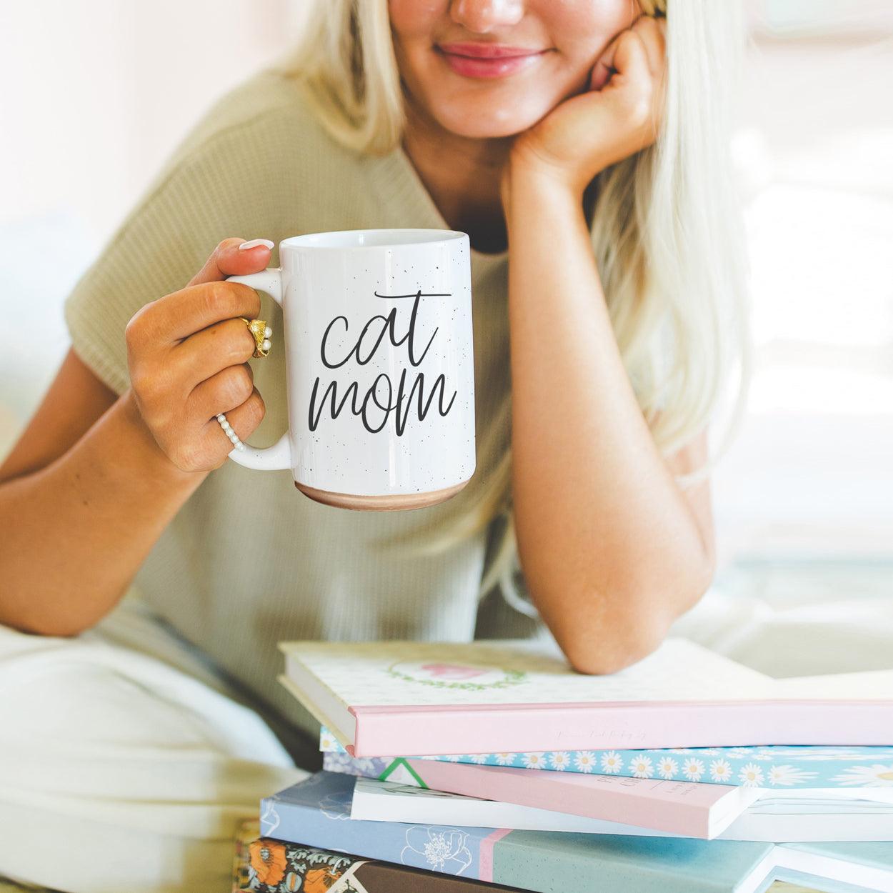 Cat Mom 16oz Double Wall Ceramic Mug