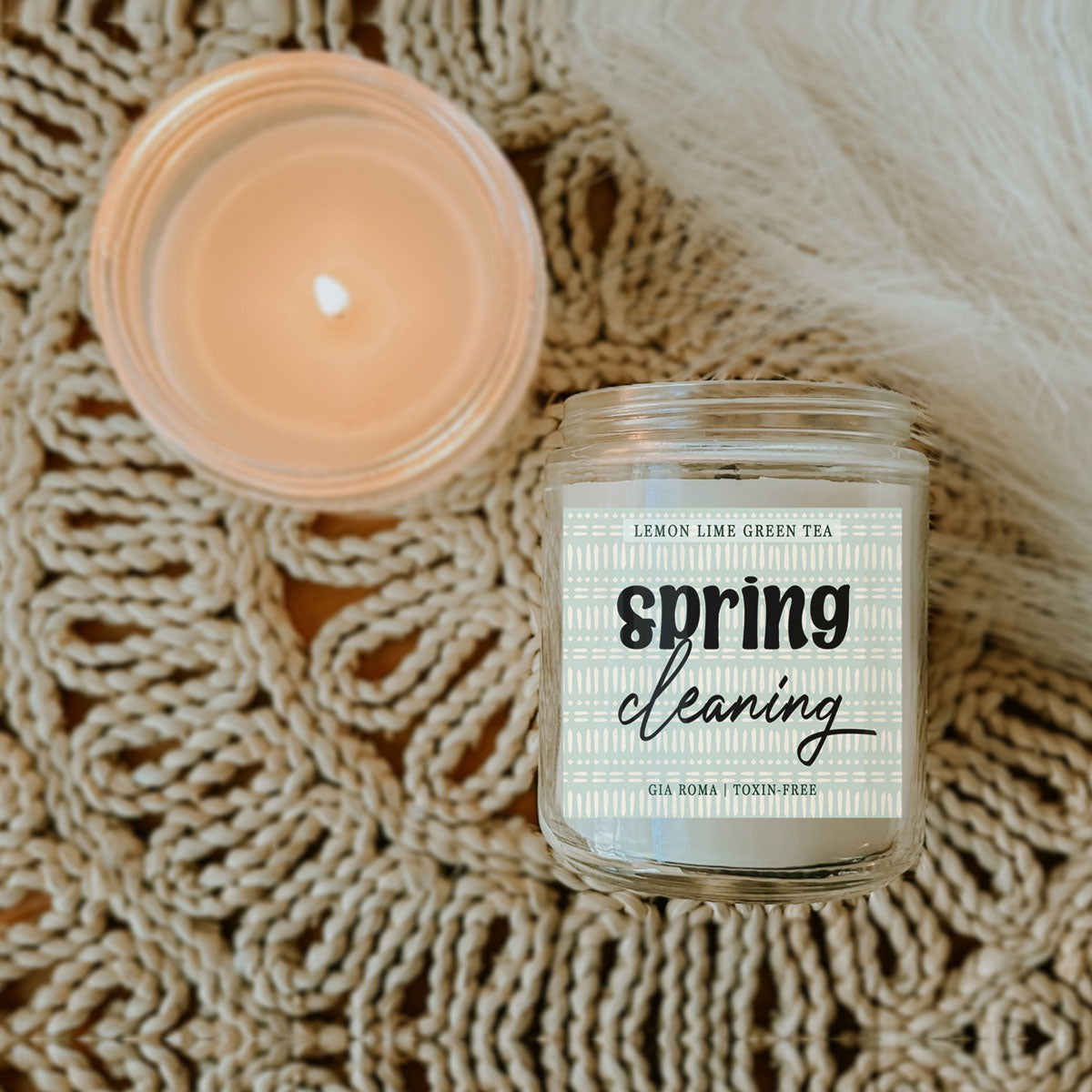 Lemon Lime Green Tea Candle - 9oz Soy Blend