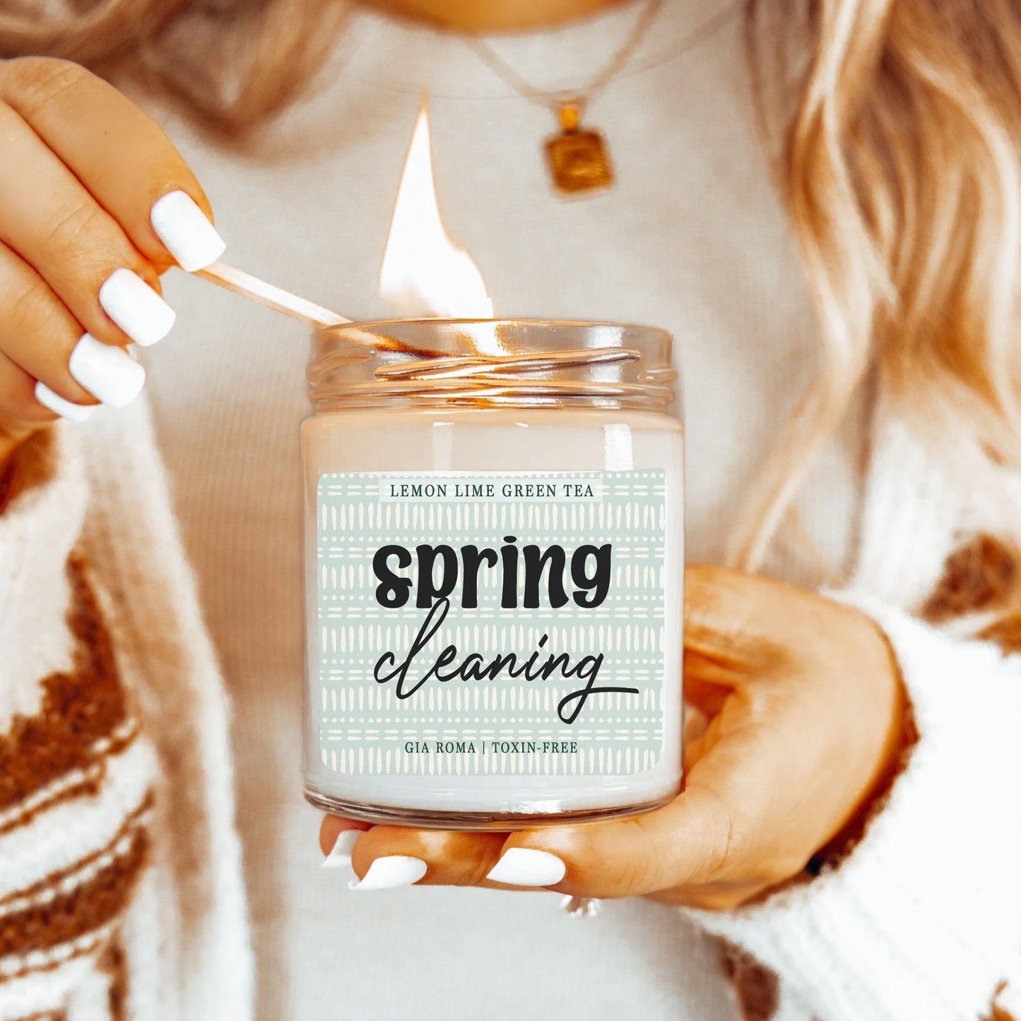 Lemon Lime Green Tea Candle - 9oz Soy Blend