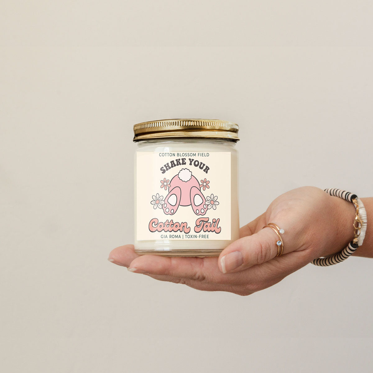 Cotton Blossom Retro Candle - 9oz Soy Blend