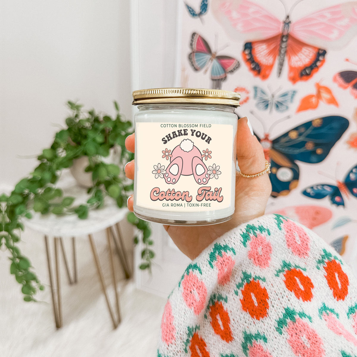 Cotton Blossom Retro Candle - 9oz Soy Blend