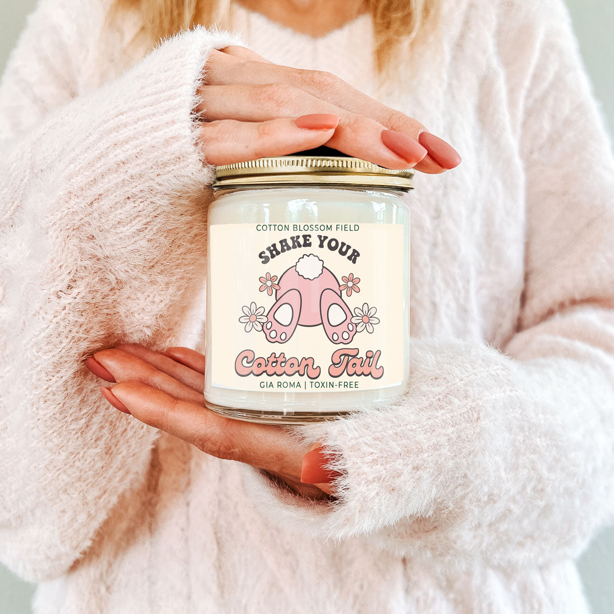 Cotton Blossom Retro Candle - 9oz Soy Blend