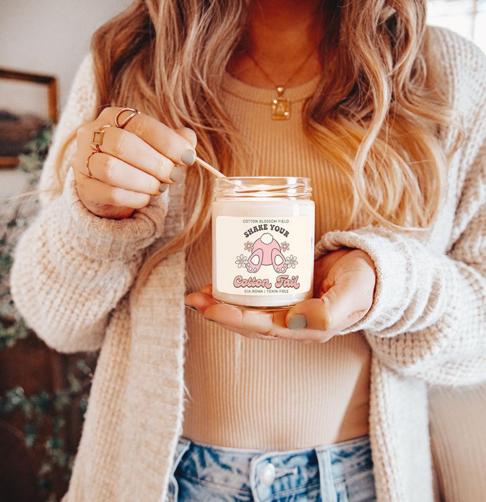 Cotton Blossom Retro Candle - 9oz Soy Blend