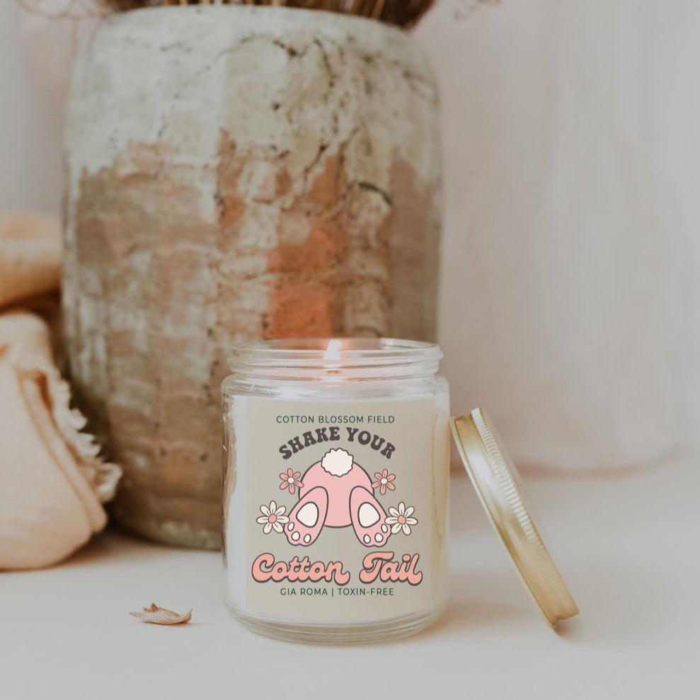 Cotton Blossom Retro Candle - 9oz Soy Blend