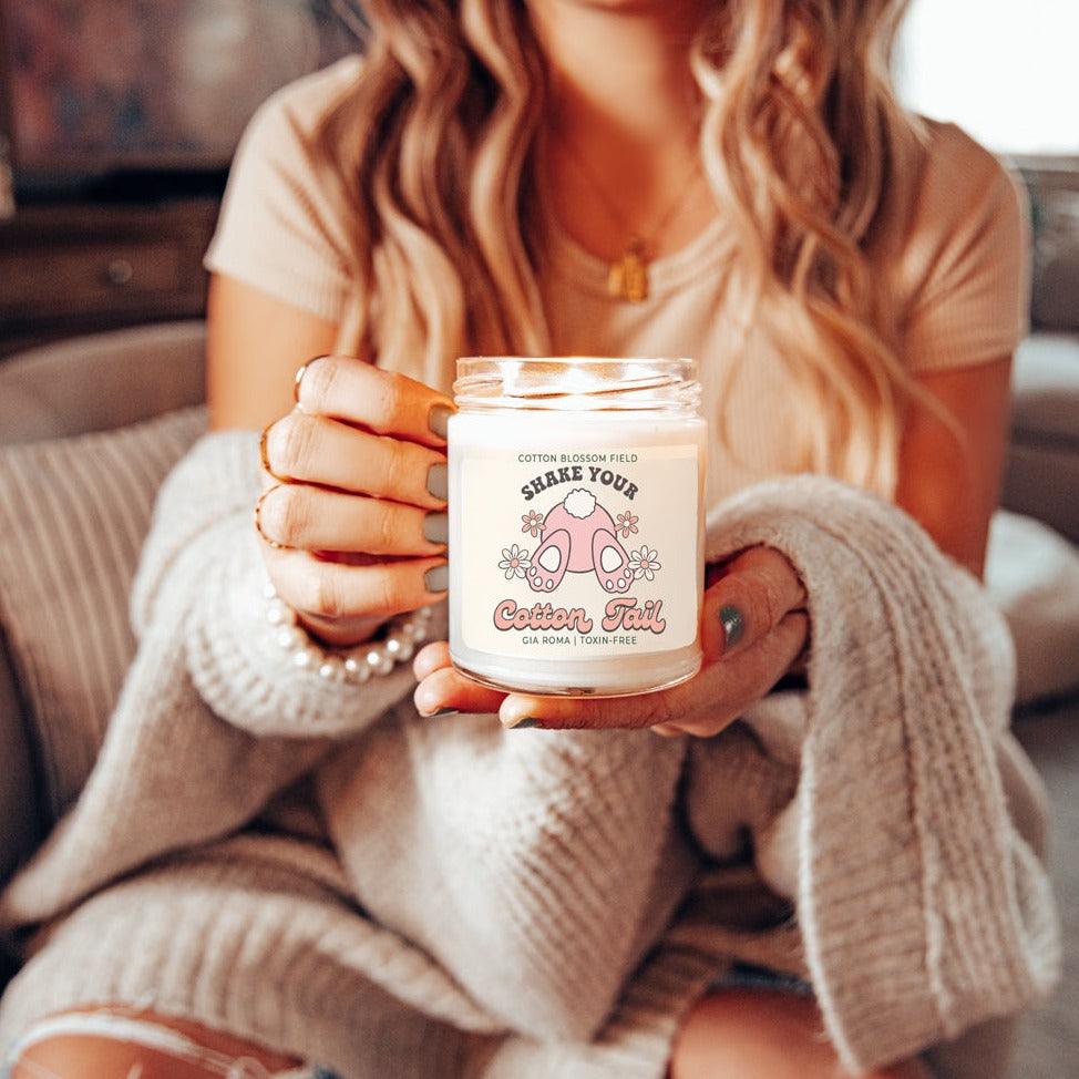 Cotton Blossom Retro Candle - 9oz Soy Blend