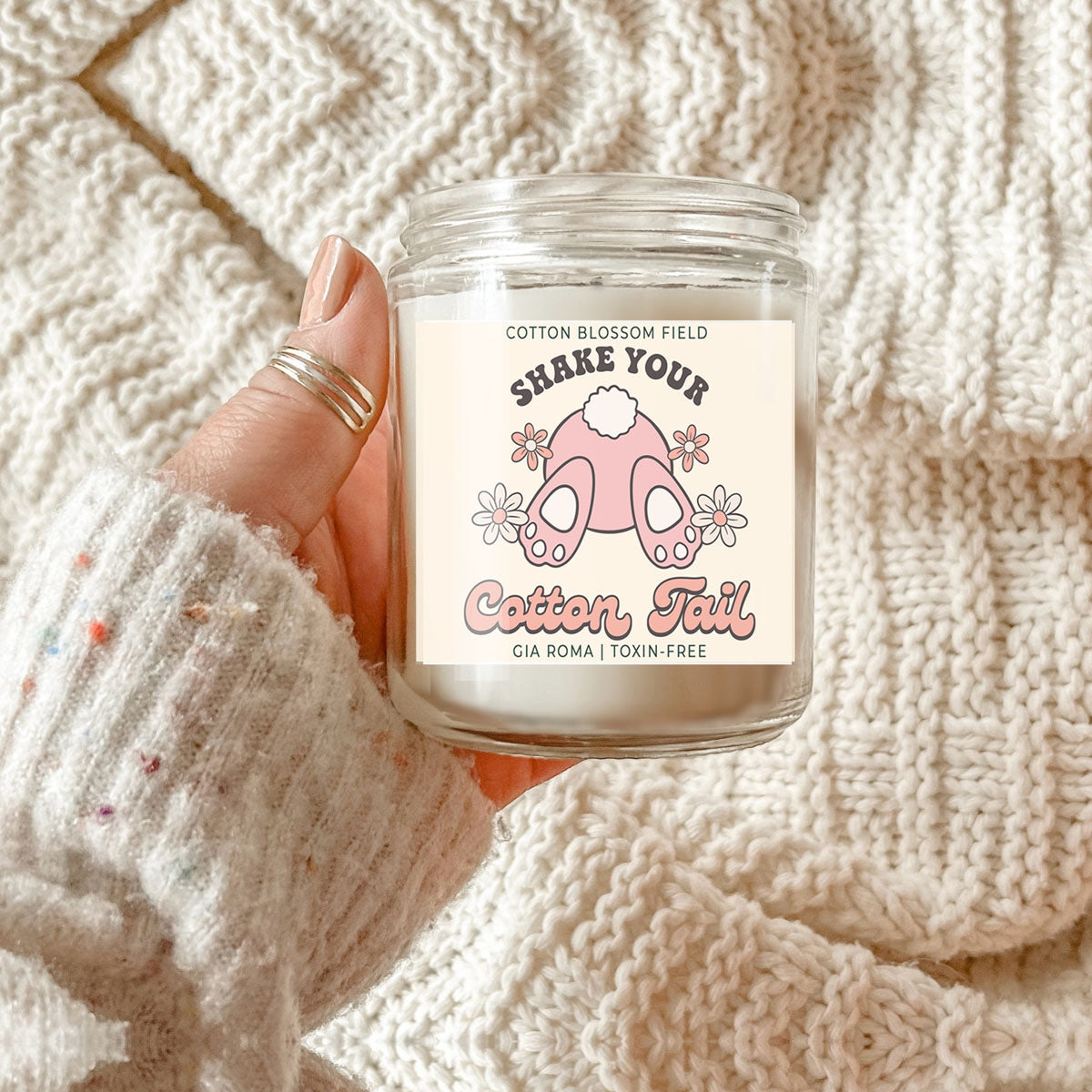 Cotton Blossom Retro Candle - 9oz Soy Blend