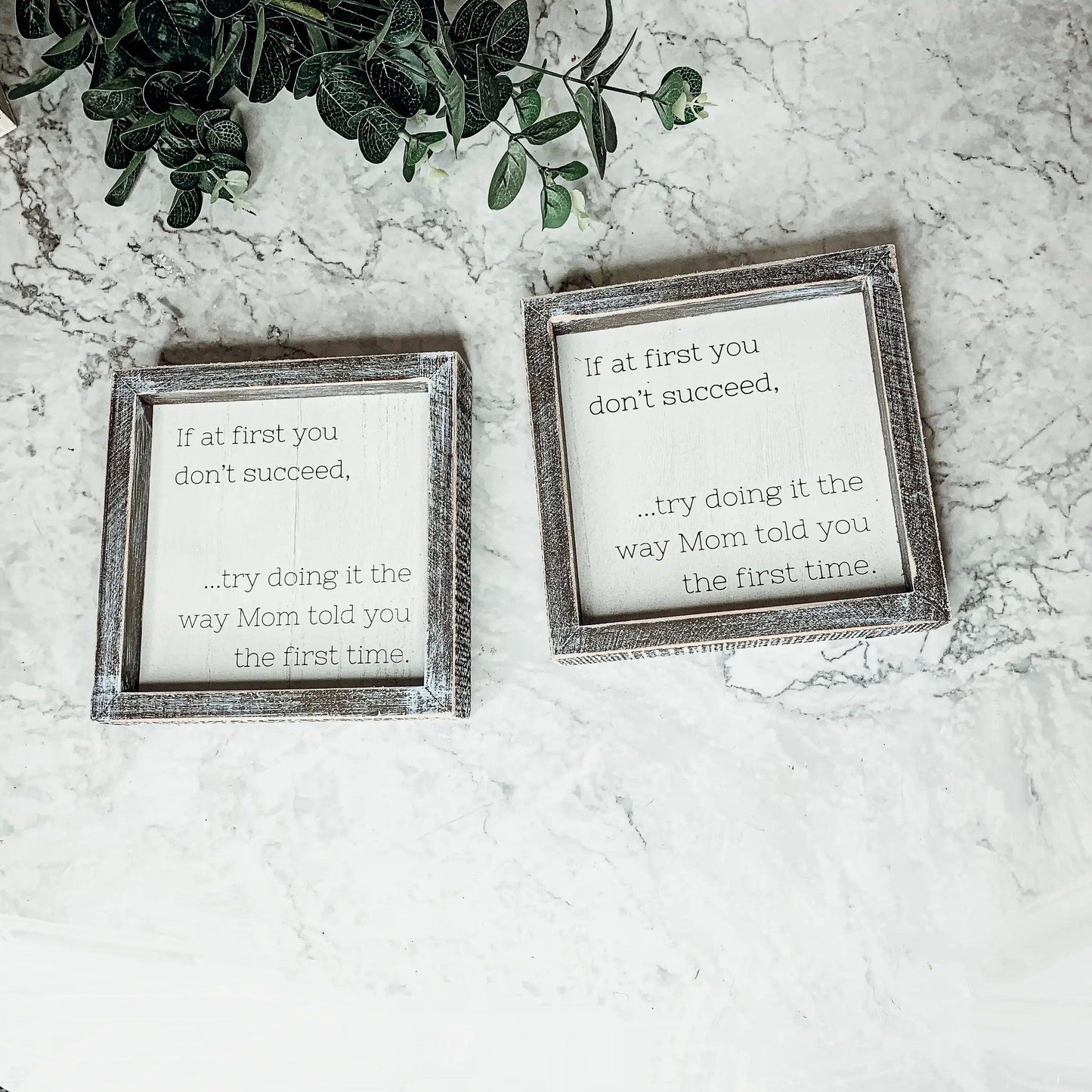 Motivational Speaking Mom Sign - 7x7" Framed Wooden Sign