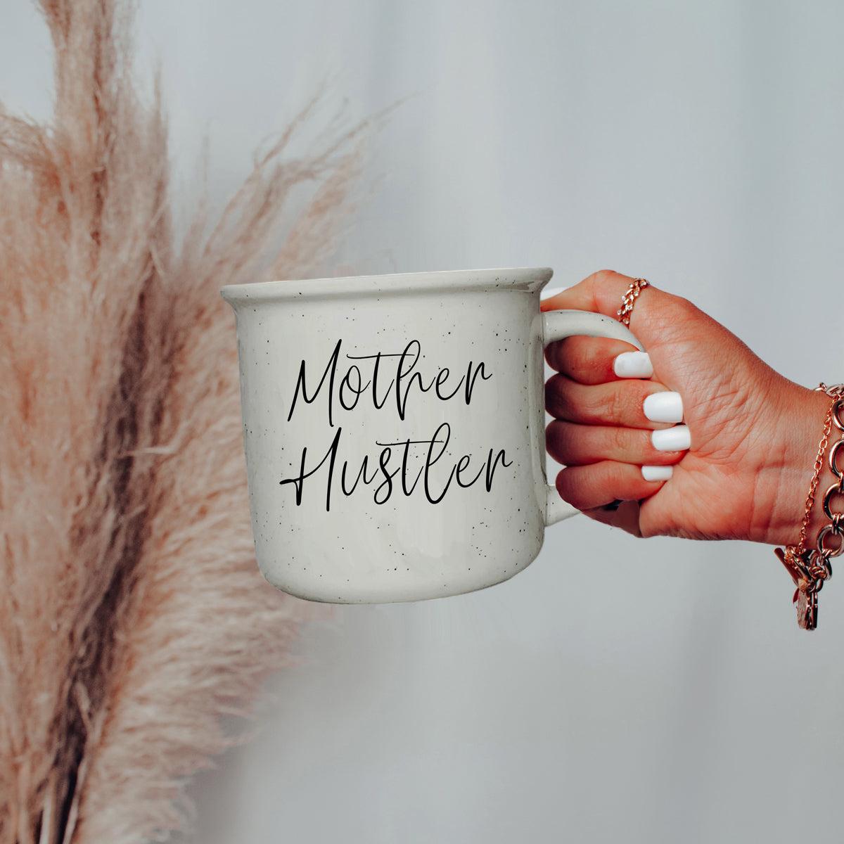 Mother Hustler Ceramic Coffee Mug - 14oz Campfire Style