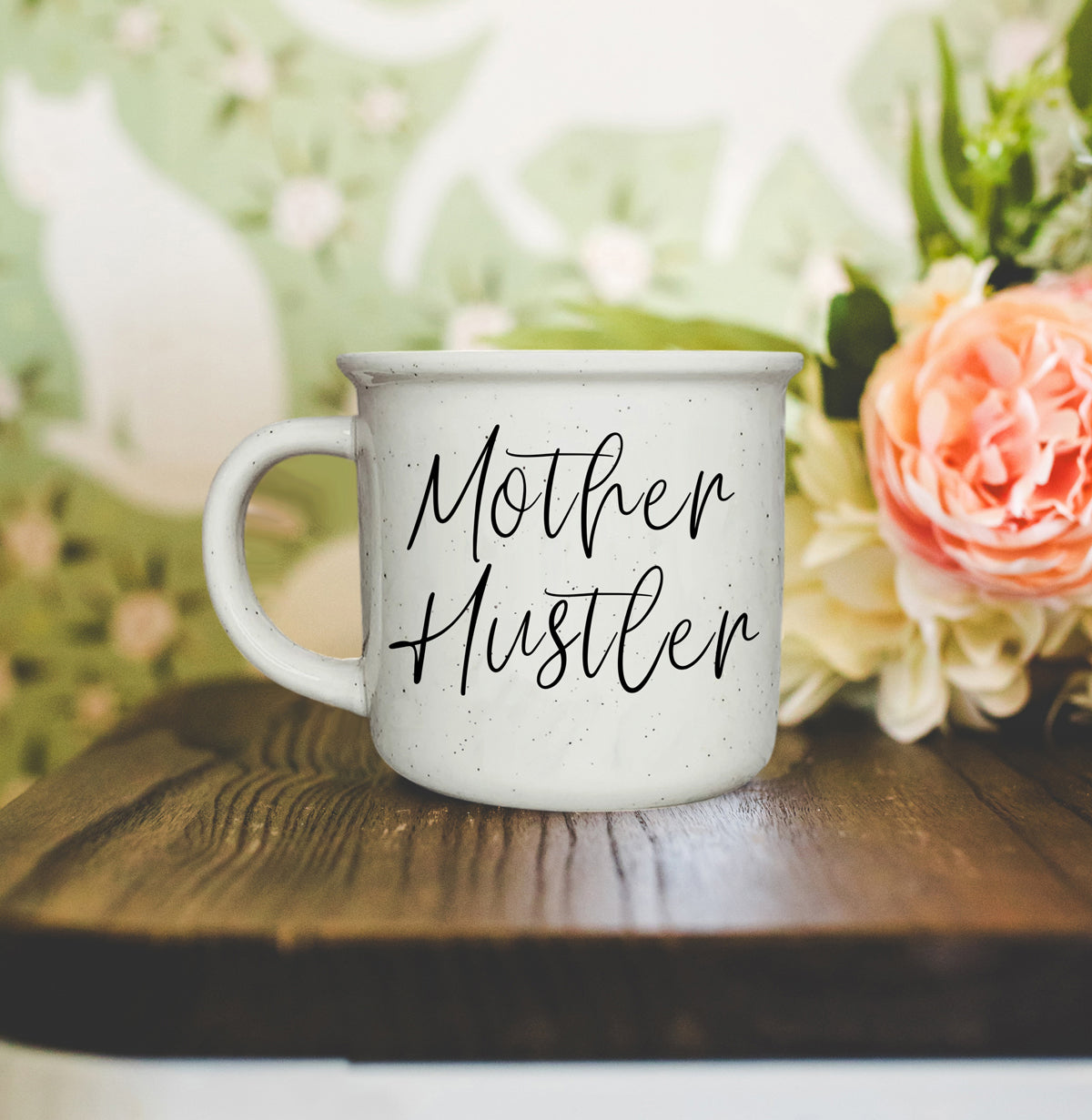 Mother Hustler Ceramic Coffee Mug - 14oz Campfire Style