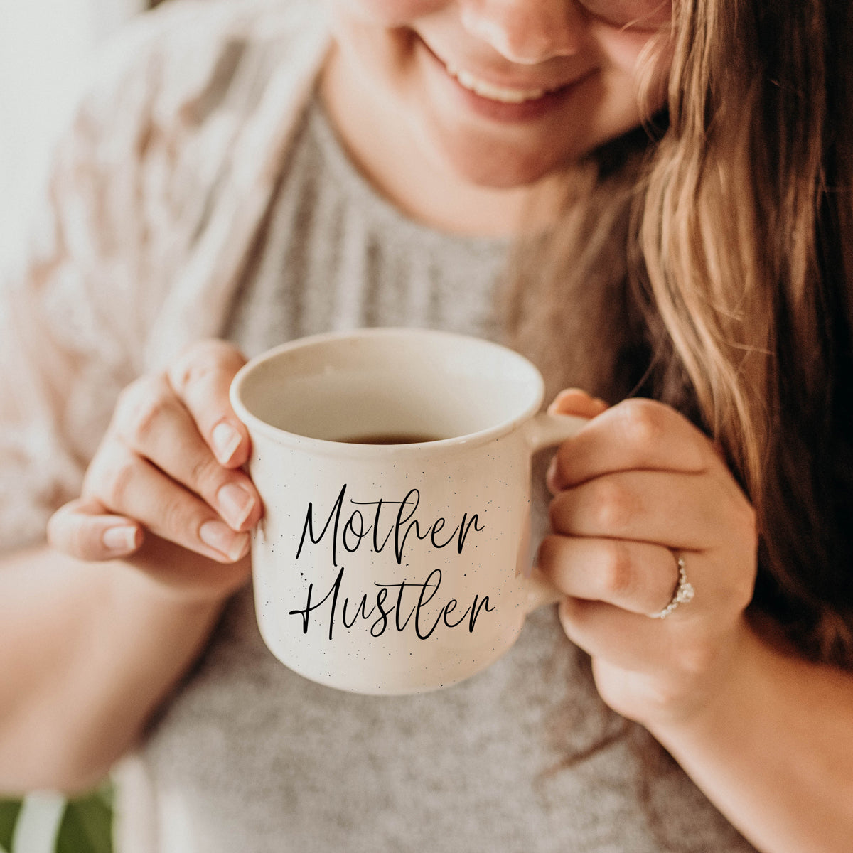 Mother Hustler Ceramic Coffee Mug - 14oz Campfire Style