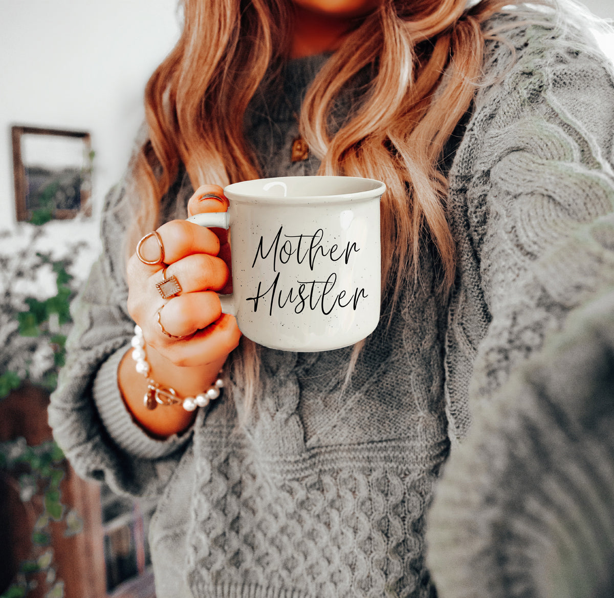 Mother Hustler Ceramic Coffee Mug - 14oz Campfire Style