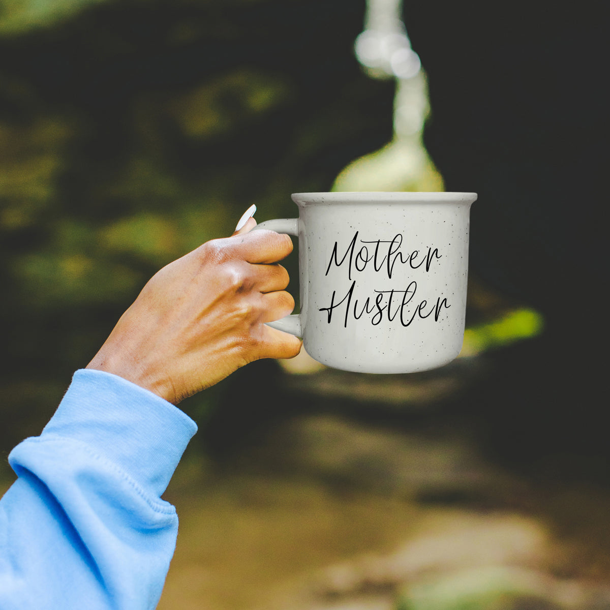 Mother Hustler Ceramic Coffee Mug - 14oz Campfire Style