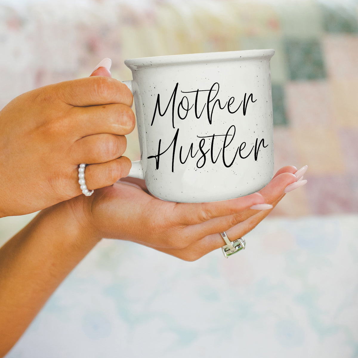 Mother Hustler Ceramic Coffee Mug - 14oz Campfire Style