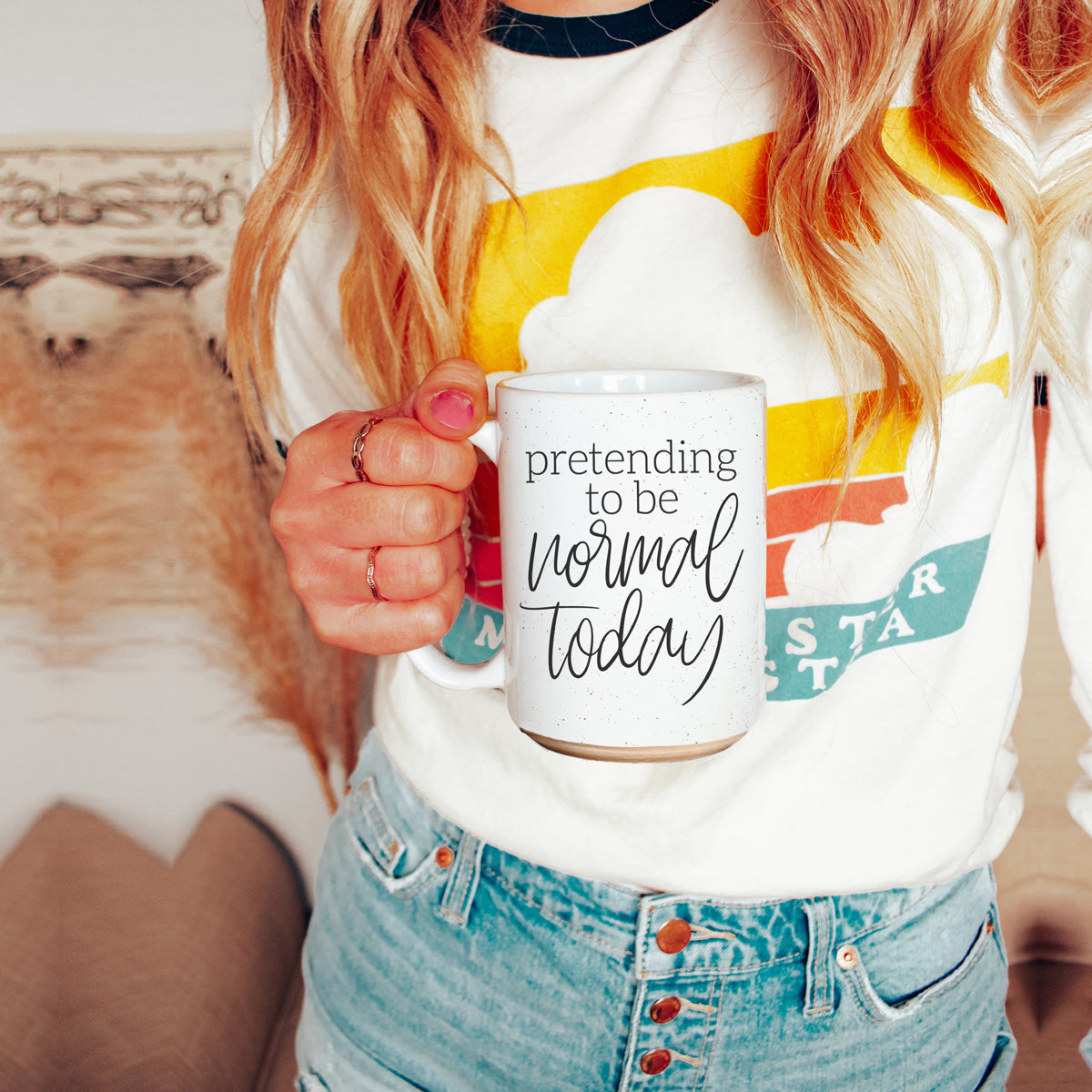 Pretending to be Normal Today 16oz Ceramic Mug