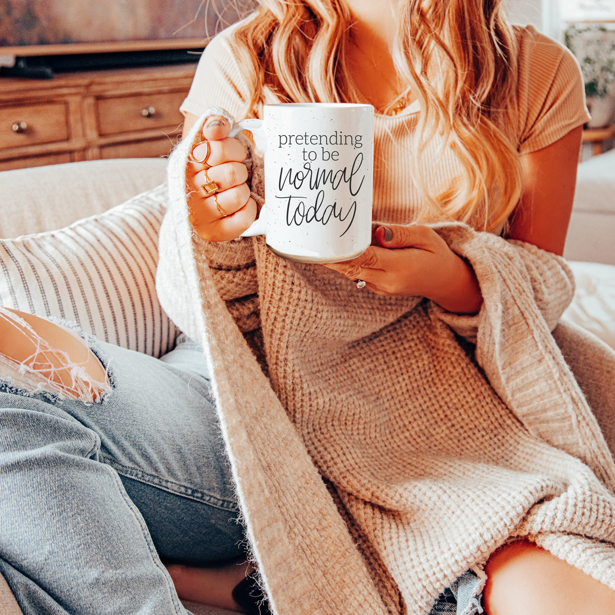 Pretending to be Normal Today 16oz Ceramic Mug