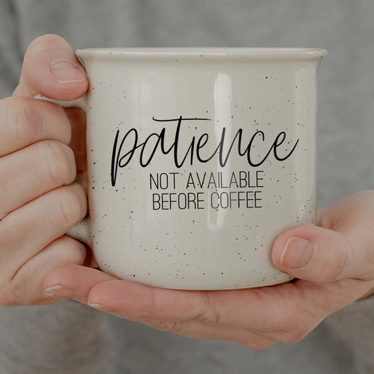 Patience Ceramic Coffee Mug - 14oz Campfire Style