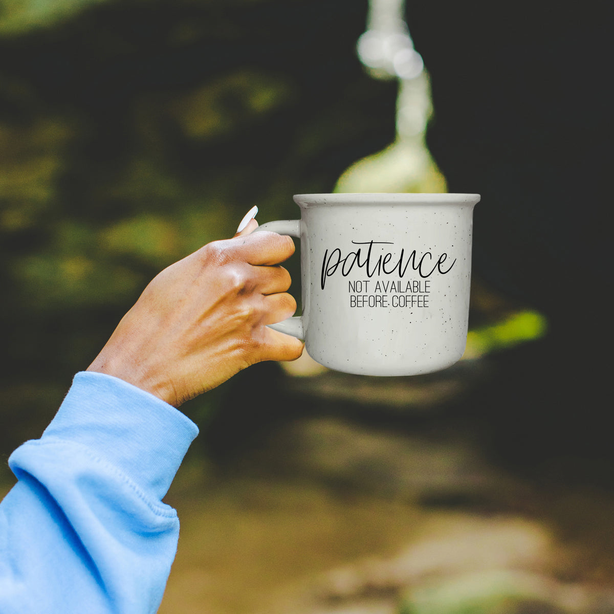 Patience Ceramic Coffee Mug - 14oz Campfire Style