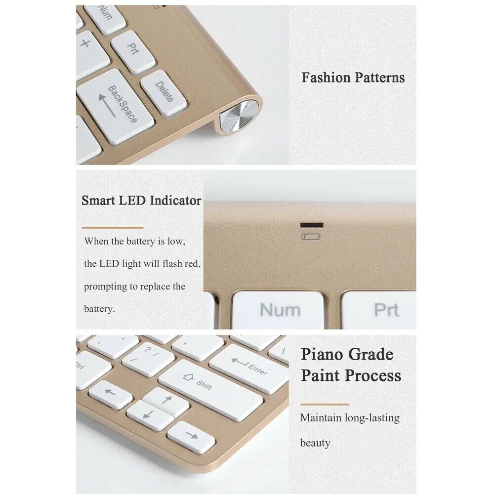 Mini Wireless Keyboard and Mouse Set