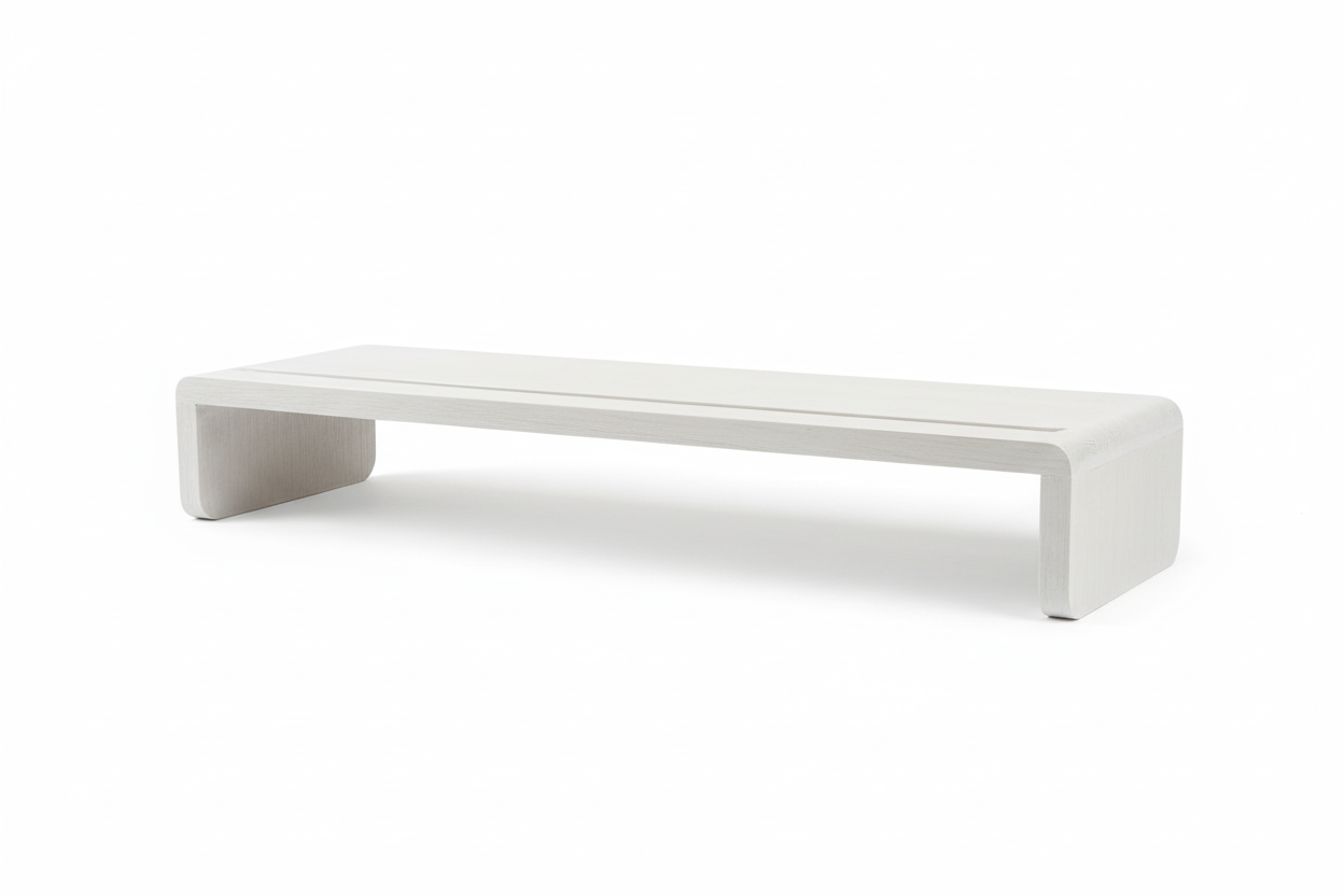 Raise Desk Shelf - White Finish Product Photo