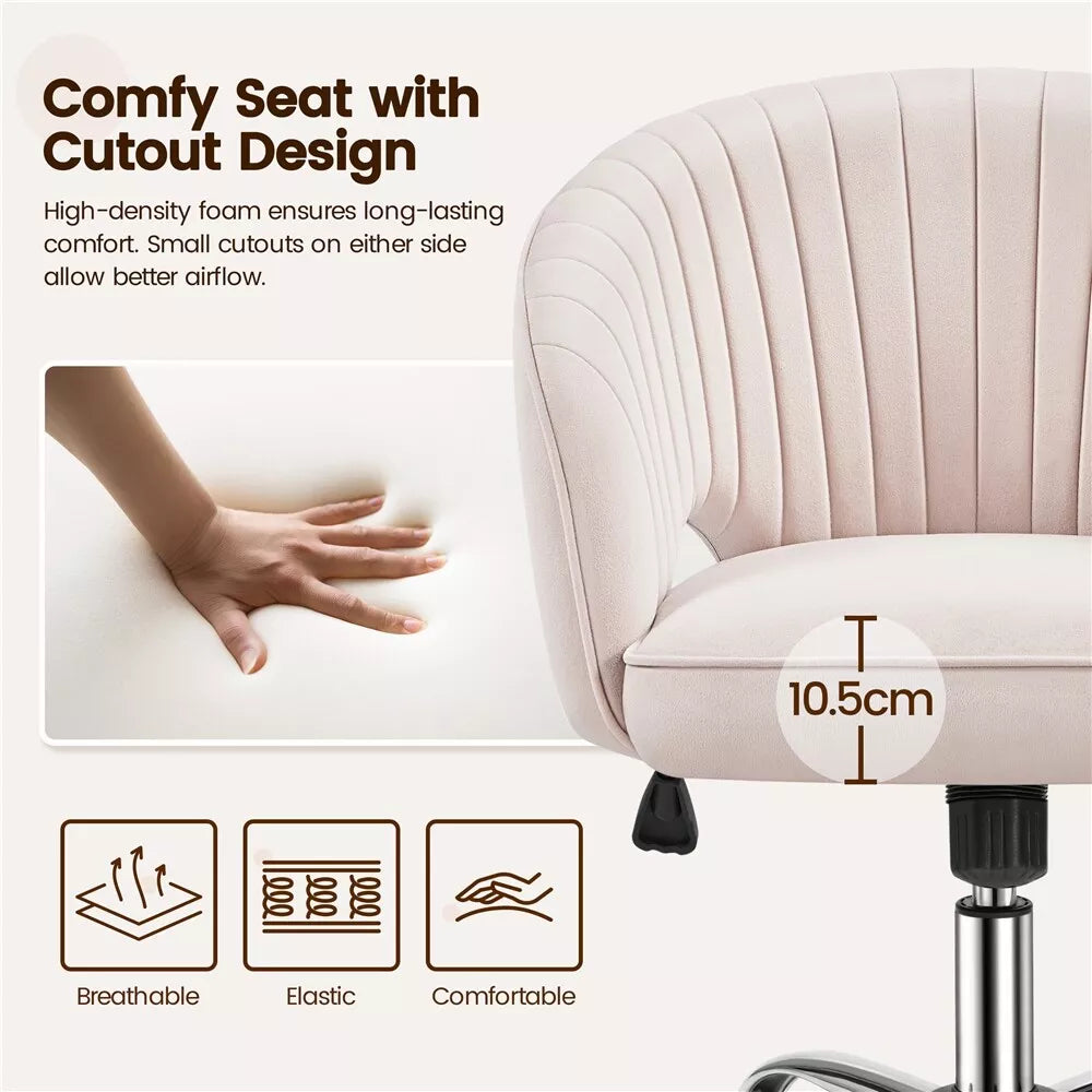 Nora Home Office Desk Chair - Ergonomic with Lumbar Support