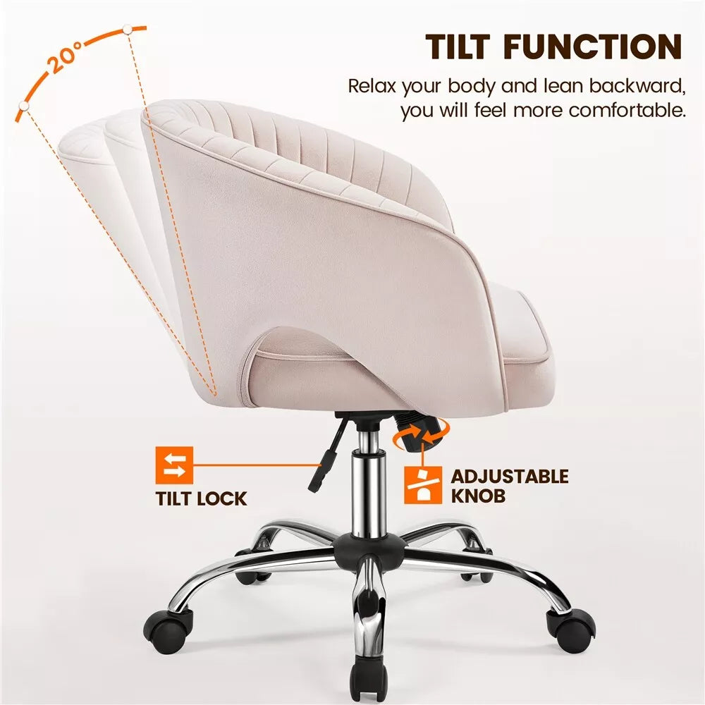 Nora Home Office Desk Chair - Ergonomic with Lumbar Support