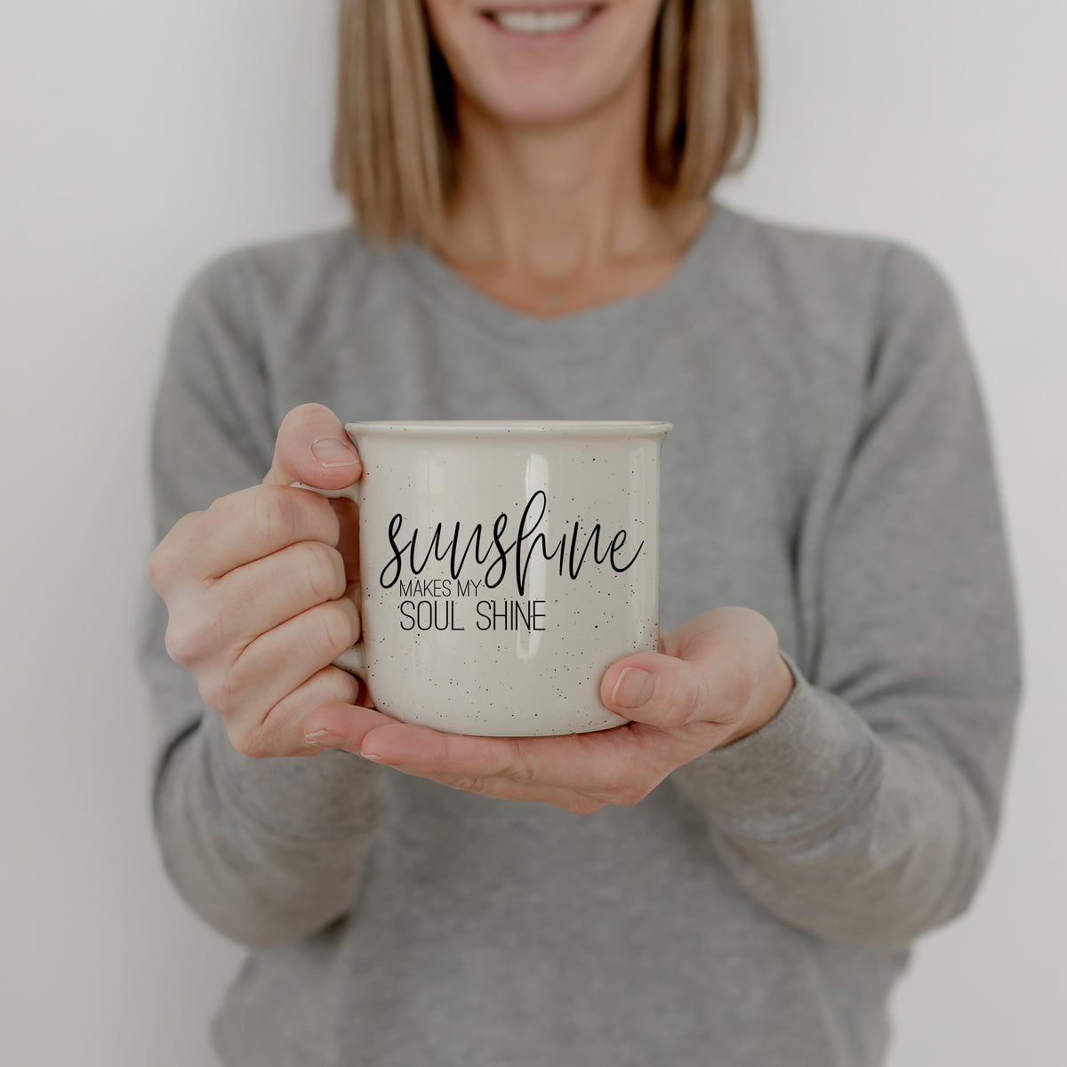 Sunshine Ceramic Coffee Mug - 14oz Campfire Style