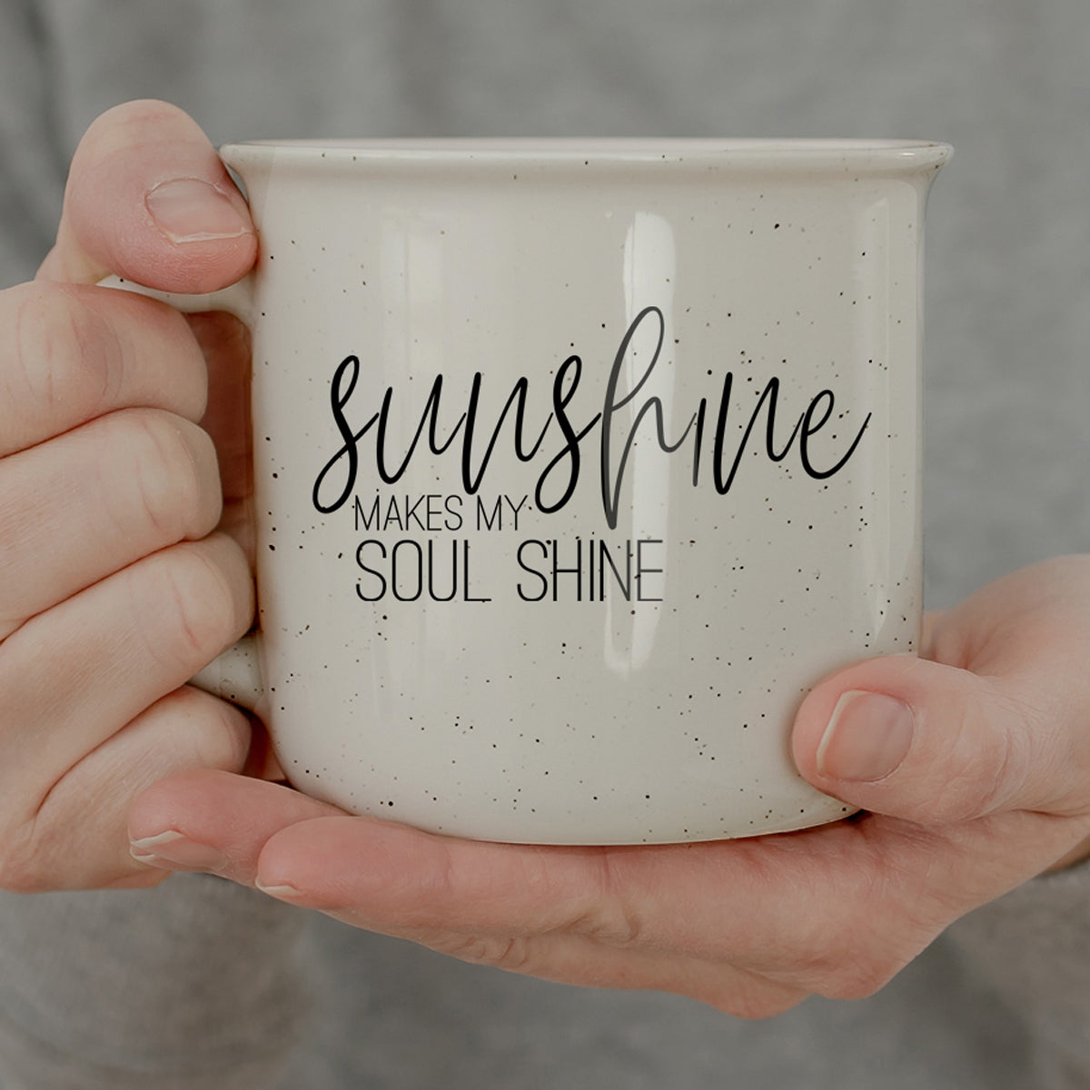 Sunshine Ceramic Coffee Mug - 14oz Campfire Style
