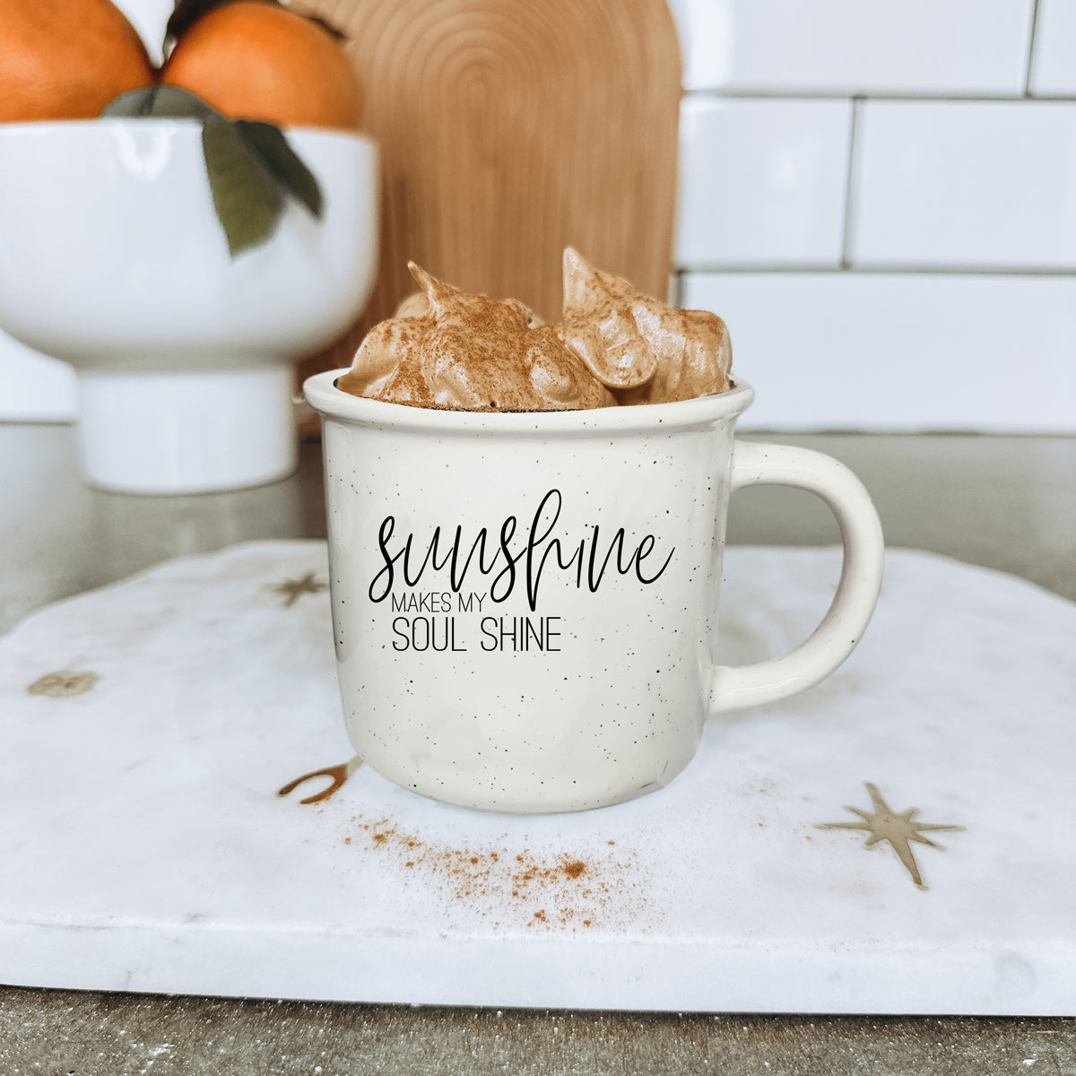 Sunshine Ceramic Coffee Mug - 14oz Campfire Style