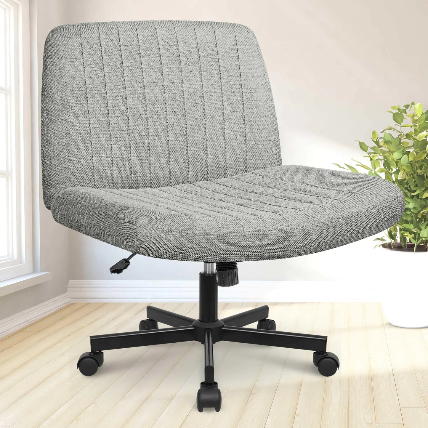 Criss Cross Chair - Armless Office Chair with Wheels